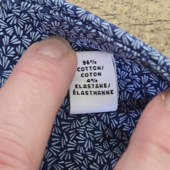 Calvin Klein Men's Medium Blue Short Sleeve Shirt - Picture 6 of 10